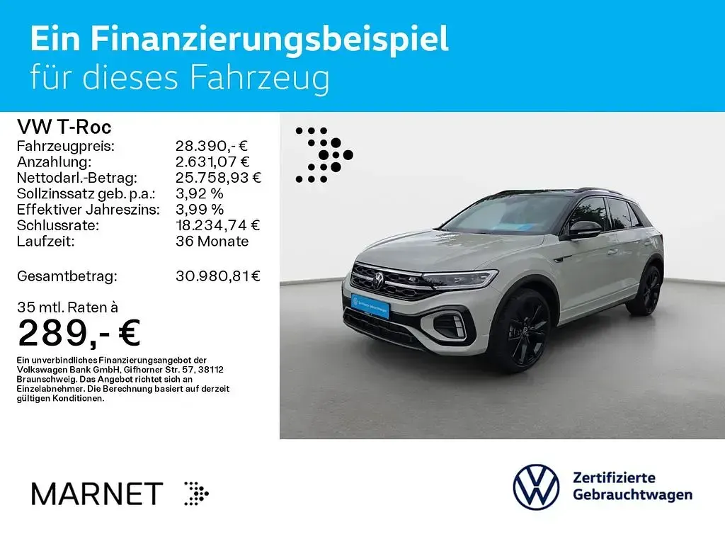 Usata VW T-Roc Style 150 CV (110 kW) 2023 Grigio SUV