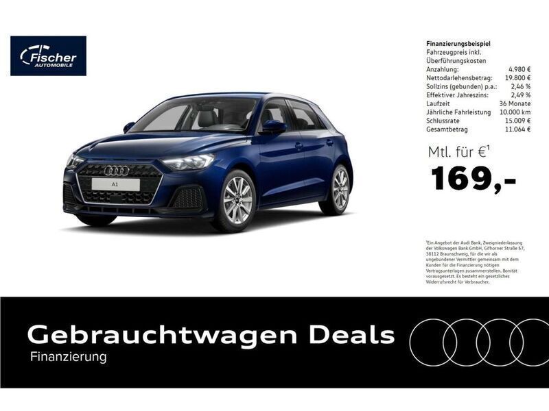 Blau Gebraucht 2023 Audi A1 Sportback Advanced Kleinwagen | 24.780 € (Fairer Preis) - Bild 1/2