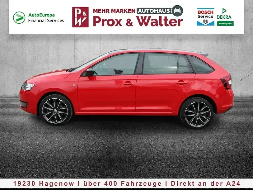 Gebraucht Skoda Rapid Style 105 PS (77 kW) 2014 Corridarot Kleinwagen