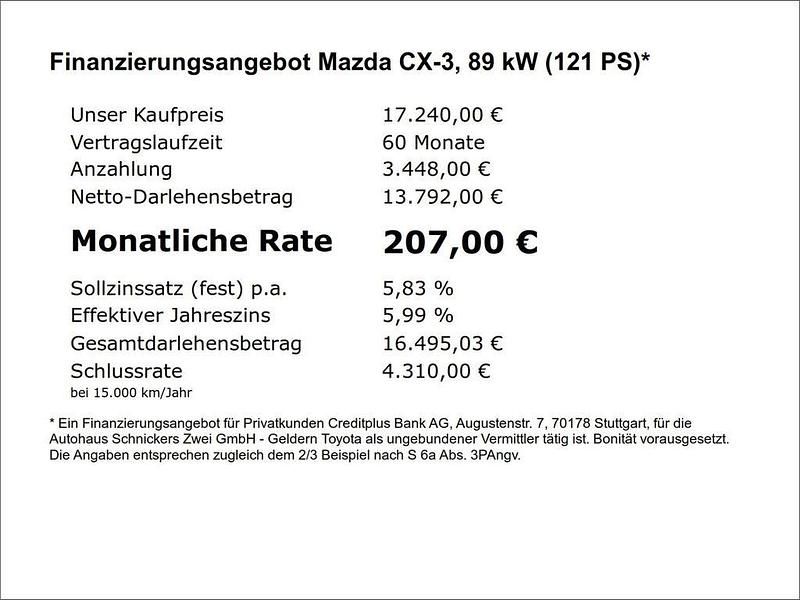 Gebraucht Mazda CX-3 Selection 121 PS (88 kW) 2021 Grau SUV