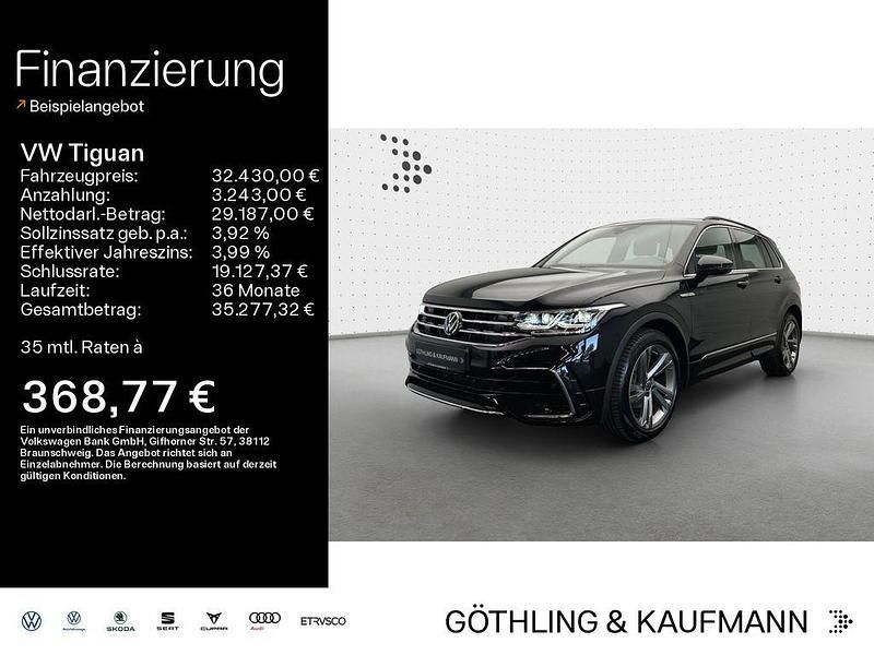 Schwarz Gebraucht 2022 VW Tiguan R-line SUV | 32.430 € (Guter Preis) - Bild 1/4