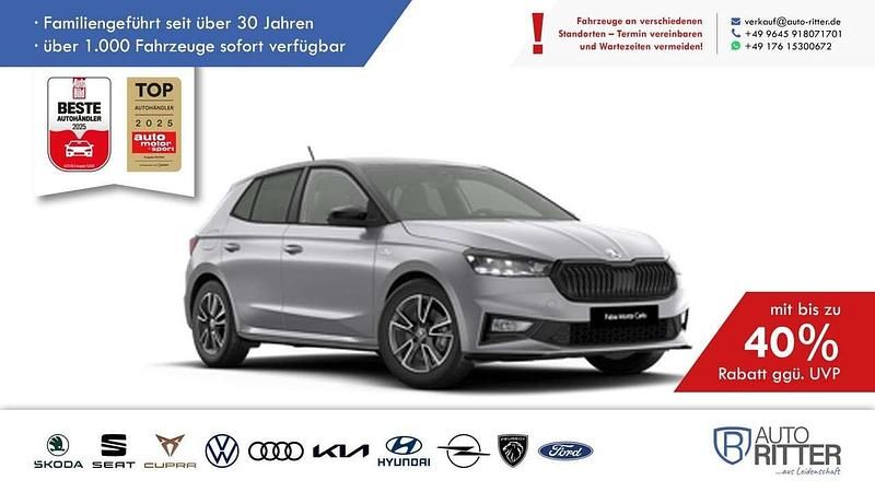 Brillantsilber metall.../silb Neu 2025 Skoda Fabia Monte Carlo Limousine | 24.290 € (Fairer Preis) - Bild 1/3