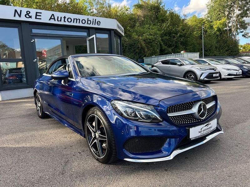 Blau Gebraucht 2016 Mercedes C250 AMG Cabrio | 23.990 € (Fairer Preis) - Bild 1/4