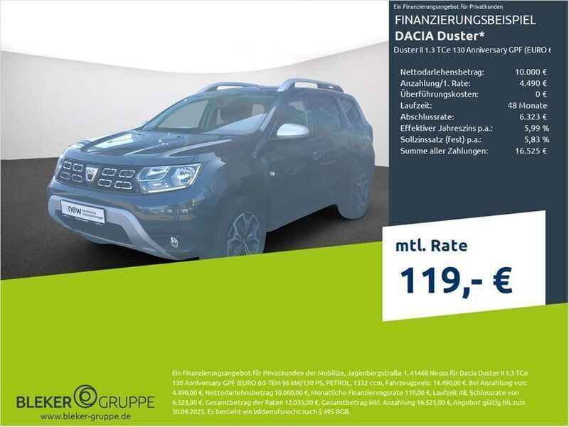 Grau comete Gebraucht 2019 Dacia Duster Anniversary SUV | 14.490 € (Fairer Preis) - Bild 1/3