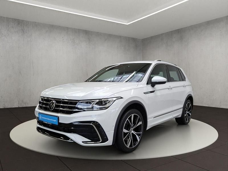 Pure white Gebraucht 2021 VW Tiguan R-line SUV | 35.900 € (Fairer Preis) - Bild 1/4