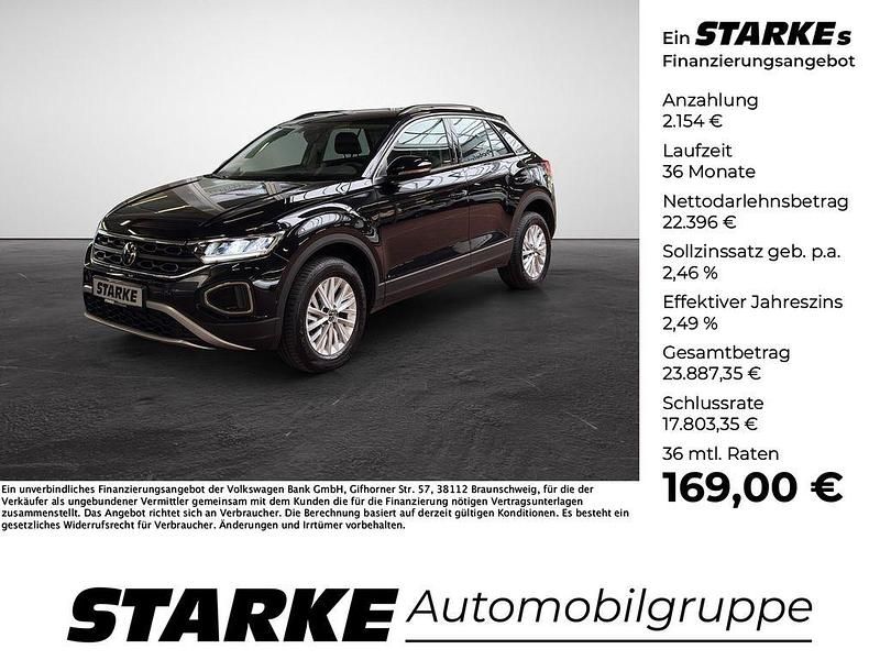 Schwarz Gebraucht 2025 VW T-Roc Life SUV | 24.550 € (Guter Preis) - Bild 1/4