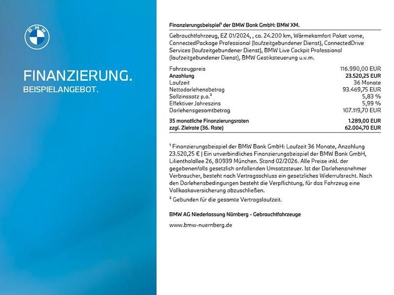 Gebraucht BMW XM Performance 653 PS (480 kW) 2024 Schwarz SUV