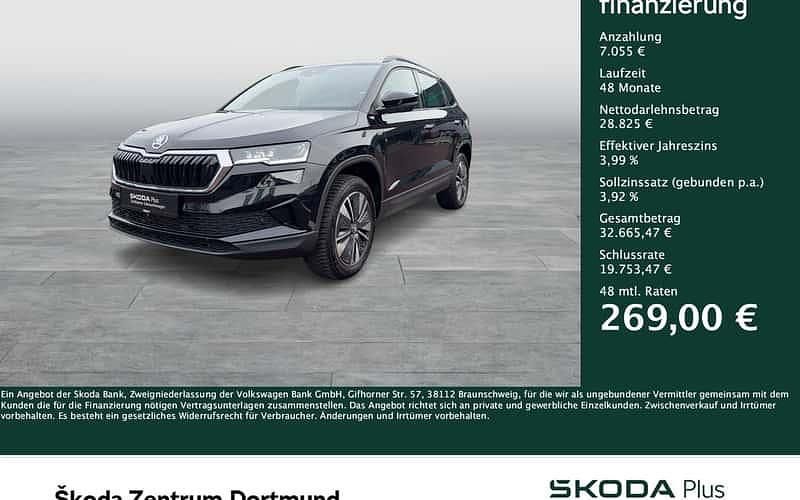 Schwarz Gebraucht 2025 Skoda Karoq Tour SUV | 35.880 € (Fairer Preis) - Bild 1/4