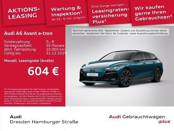 Blau (malpeloblau metallic) Gebraucht 2025 Audi A6 e-tron Edition .1 Kombi | 68.891 € (Fairer Preis) - Bild 1/3
