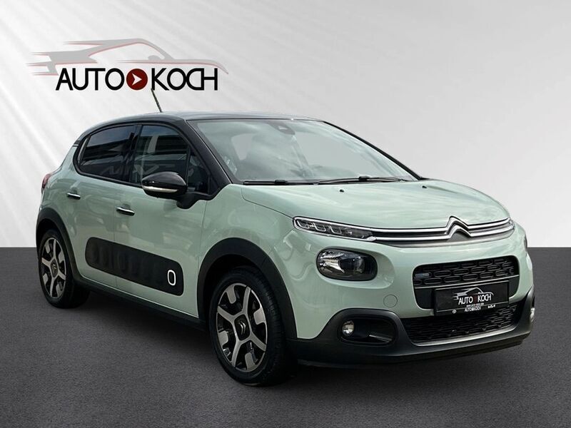 Grün Gebraucht 2017 Citroën C3 PureTech Kleinwagen | 7.590 € (Fairer Preis) - Bild 1/4