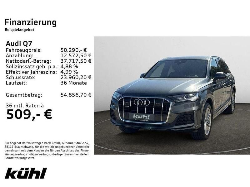 Gebraucht Audi Q7 S-Line 340 PS (250 kW) 2021 Grau SUV
