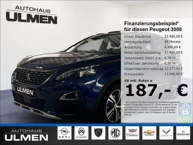 Blau Gebraucht 2020 Peugeot 3008 Allure SUV | 22.480 € (Fairer Preis) - Bild 1/4
