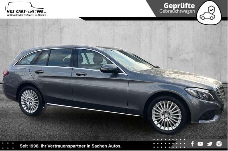 Grau Gebraucht 2016 Mercedes C220 Exclusive Kombi | 16.450 € (Fairer Preis) - Bild 1/4