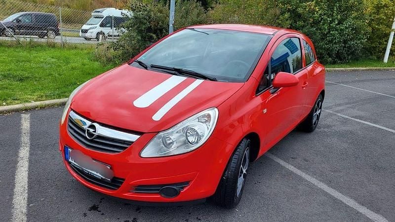 Rot Gebraucht 2008 Opel Corsa Edition Limousine | 1.500 € (Fairer Preis) - Bild 1/4