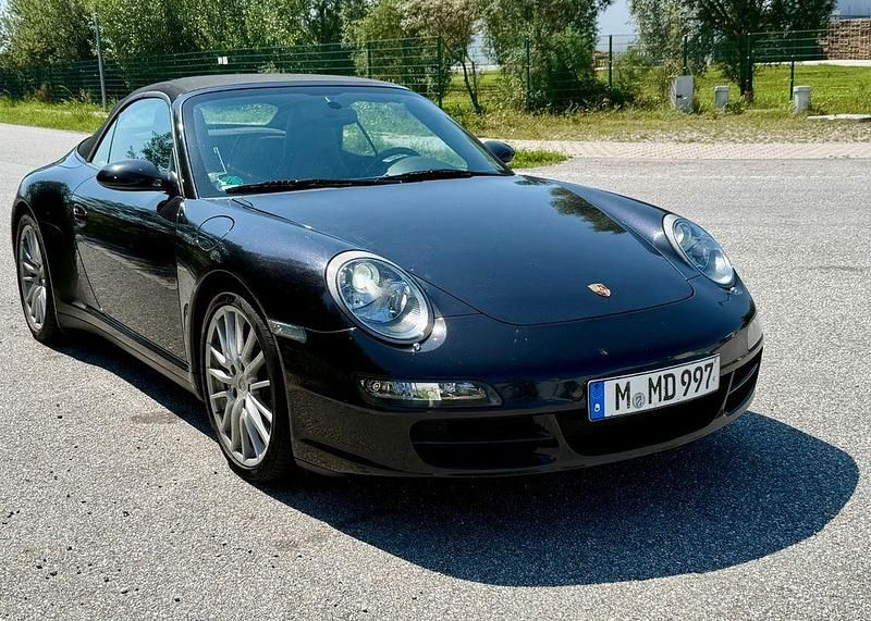 Schwarz Gebraucht 2006 Porsche 911 Carrera 4S Cabriolet Cabrio | 49.500 € (Guter Preis) - Bild 1/4