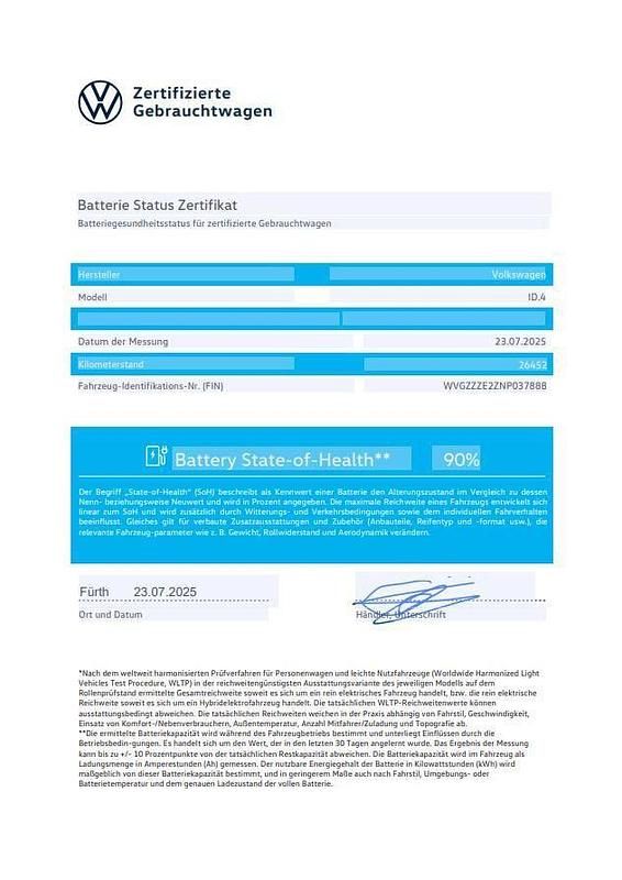 Gebraucht VW ID.4 Pure 108 kW (148 PS) 2022 Grau SUV