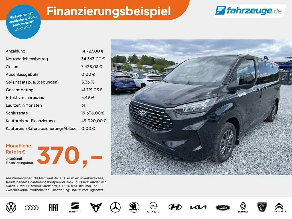 Neu Ford Tourneo Titanium 170 PS (125 kW) 2026 Schwarz Van / Kleinbus