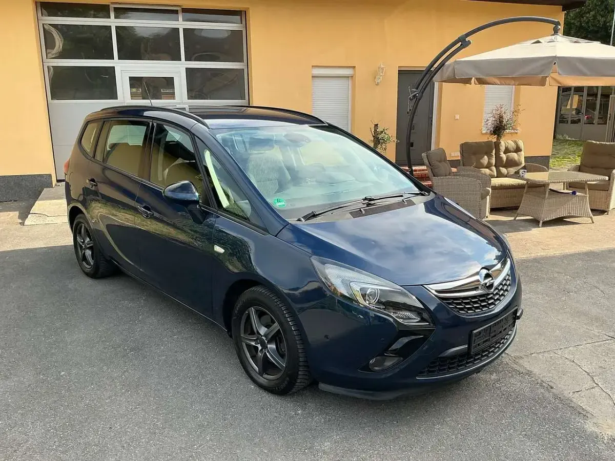 Gebraucht Opel Zafira Tourer Edition 140 PS (102 kW) 2011 Ozean blau (p2) Van / Kleinbus