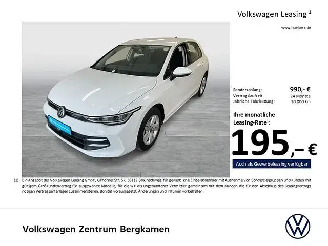 Gebraucht VW Golf VIII Life 116 PS (85 kW) 2025 Pure white Limousine