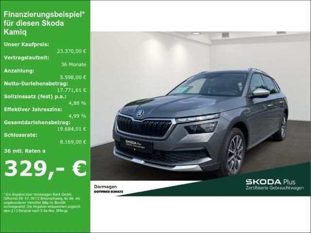 Grau Gebraucht 2022 Skoda Kamiq ScoutLine SUV | 23.370 € (Teuer) - Bild 1/3