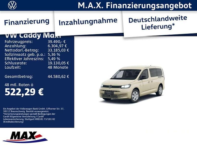 Neu VW Caddy 122 PS (89 kW) 2026 Hellelfenbein r1015 Van / Kleinbus