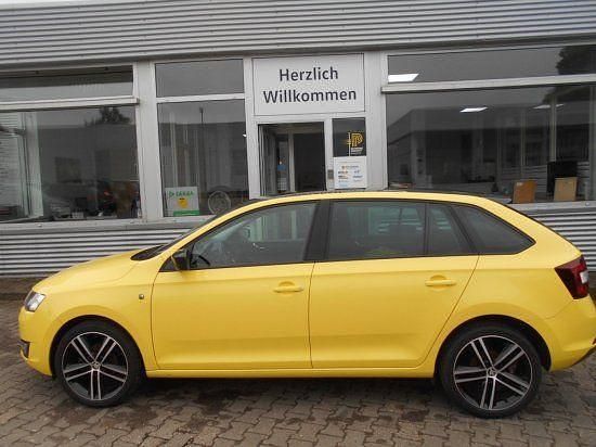 Gelb Gebraucht 2015 Skoda Rapid Monte Carlo Limousine | 11.475 € (Fairer Preis) - Bild 1/4