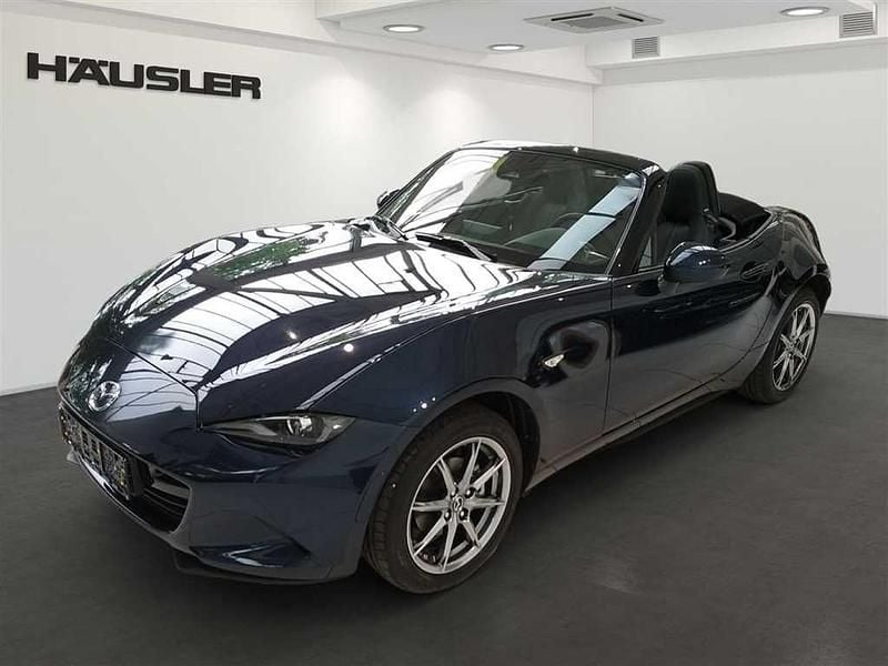 Deep crystal blue Neu 2025 Mazda MX5 Exclusive-Line Cabrio | 29.990 € (Superpreis) - Bild 1/4