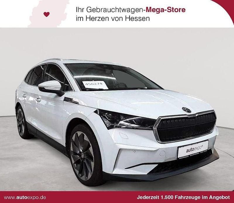 Weiß Gebraucht 2022 Skoda Enyaq iV SUV | 27.589 € (Superpreis) - Bild 1/4