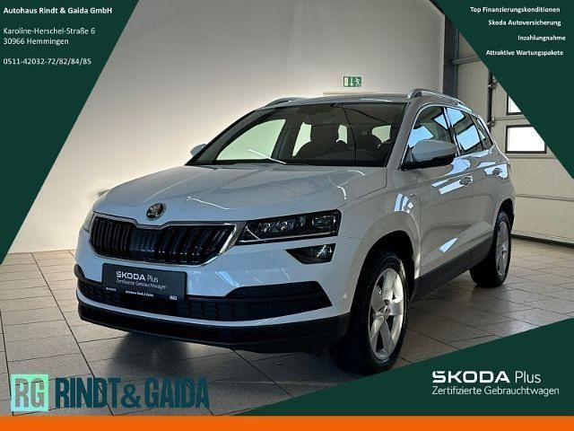 Weiss Gebraucht 2019 Skoda Karoq Soleil SUV | 18.450 € (Etwas zu teuer) - Bild 1/4