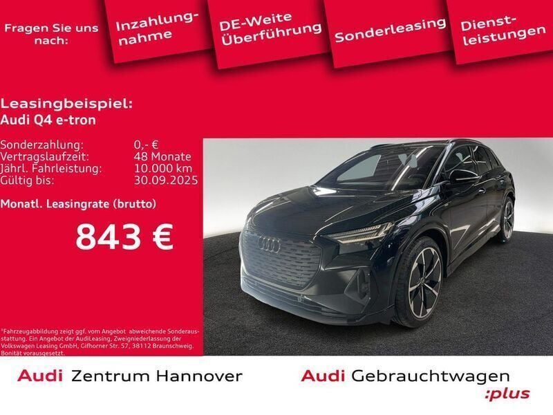 Mythosschwarz metallic Gebraucht 2024 Audi Q4 e-tron Ambiente SUV | 68.990 € - Bild 1/4