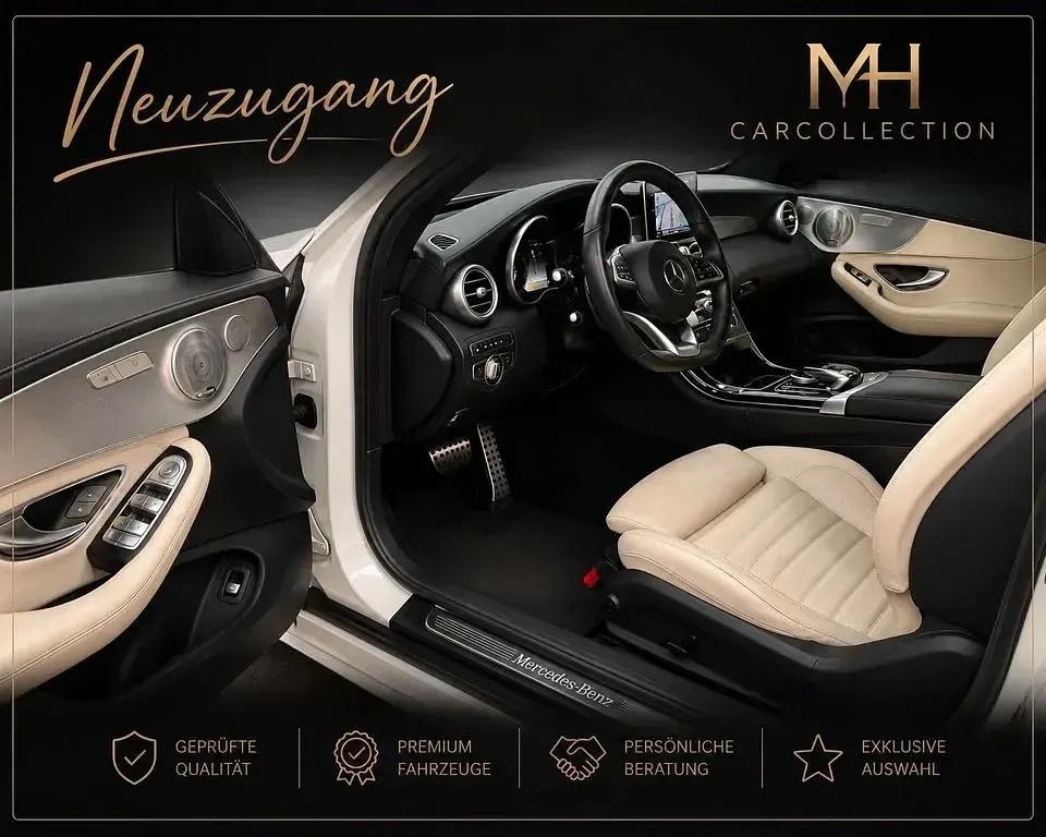 Gebraucht Mercedes C200 AMG 184 PS (135 kW) 2018 Weiß Cabrio