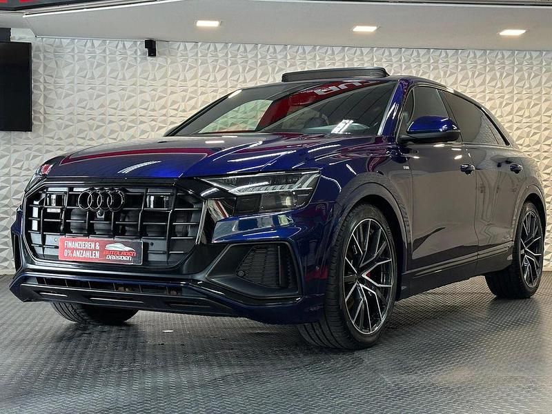 Gebraucht Audi Q8 S-Line 286 PS (210 kW) 2021 Navarrablau metallic SUV