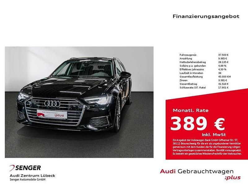 Schwarz Gebraucht 2022 Audi A6 Design Kombi | 37.500 € (Teuer) - Bild 1/4