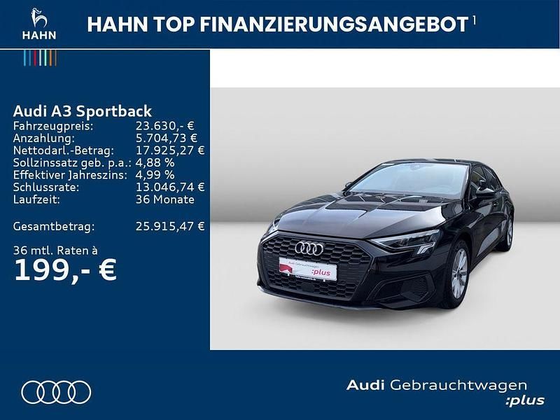 Gebraucht Audi A3 Ambiente 110 PS (80 kW) 2023 Brillantschwarz Limousine