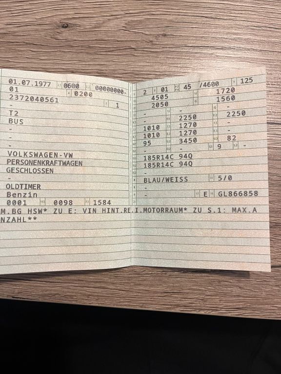 Blau Gebraucht 1975 VW T2 Van | 14.900 € - Bild 1/4