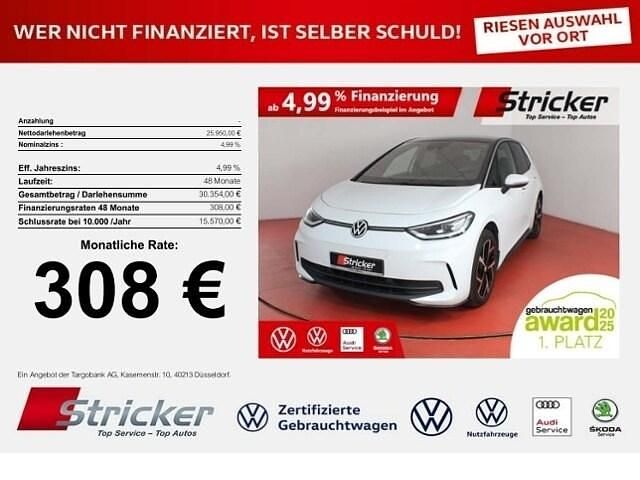 Gebraucht VW ID.3 Pro 150 kW (204 PS) 2023 Gletscherweiß metallic (metallic) Kleinwagen