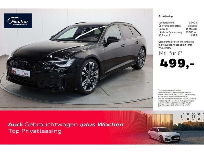 Mythosschwarz metallic Gebraucht 2025 Audi A6 S-Line Kombi | 56.980 € (Fairer Preis) - Bild 1/4