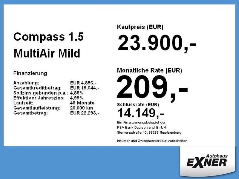 Gebraucht Jeep Compass Night Eagle 131 PS (96 kW) 2024 Rot SUV