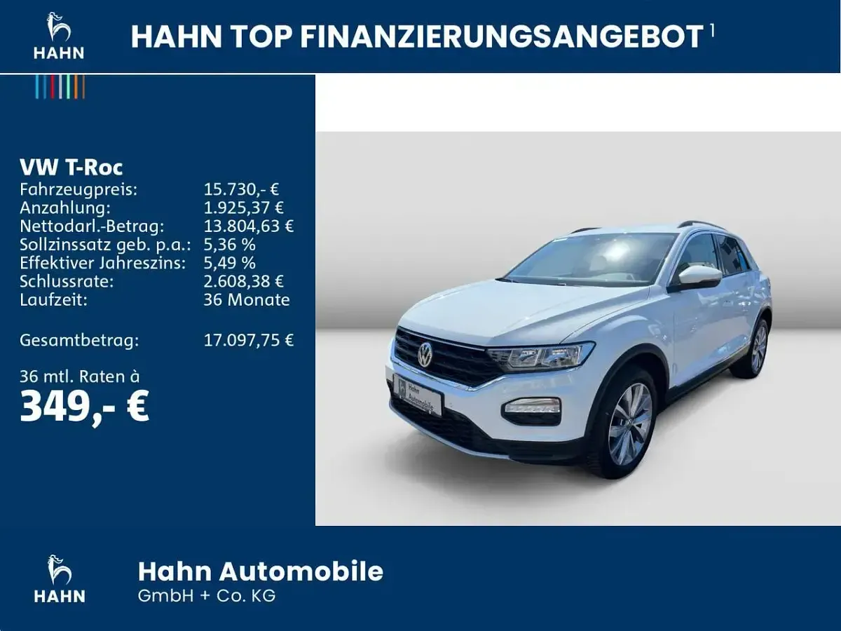 Gebraucht VW T-Roc Style 116 PS (85 kW) 2018 Pure white SUV