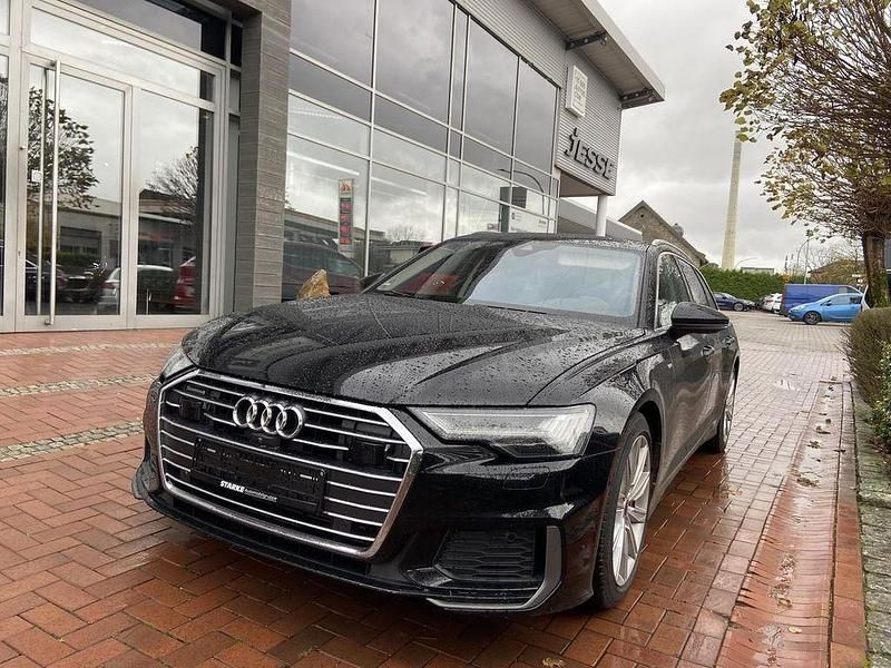 Mythosschwarz metallic (metallic) Gebraucht 2021 Audi A6 S-Line Kombi | 32.990 € (Superpreis) - Bild 1/3
