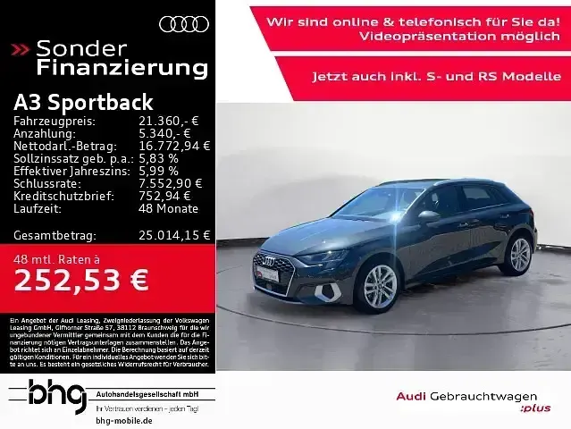 Gebraucht Audi A3 Advanced Plus 110 PS (80 kW) 2021 Limousine