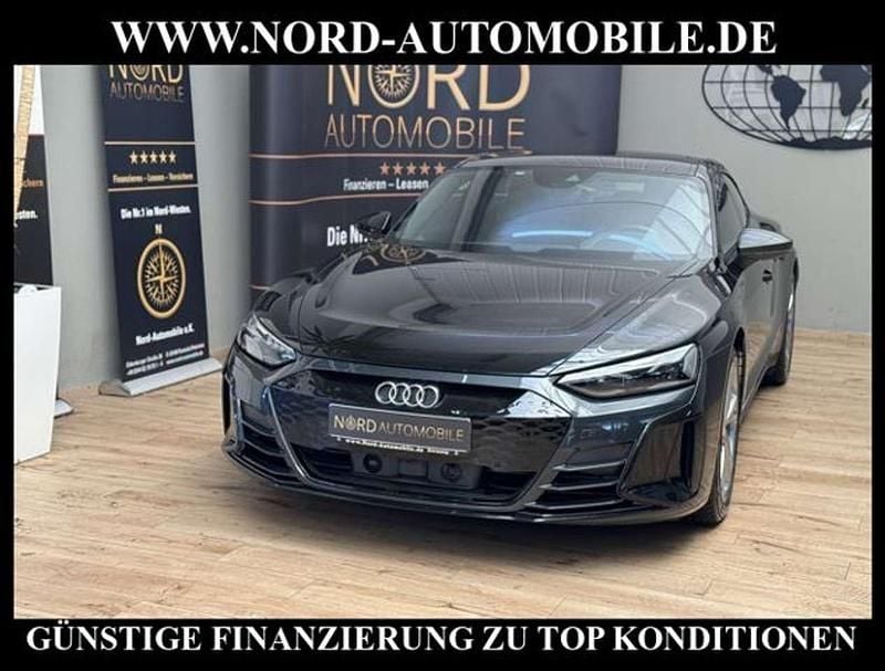 Mythosschwarz metall (metallic) Gebraucht 2022 Audi e-tron GT quattro Ambiente Limousine | 54.900 € (Superpreis) - Bild 1/3