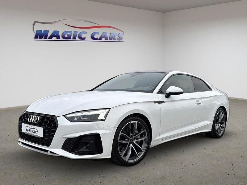 Gletscherweiss (metallic) Gebraucht 2024 Audi A5 S-Line Coupé | 46.900 € (Guter Preis) - Bild 1/4