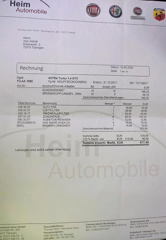 Gebraucht Opel Astra 140 PS (102 kW) 2011 Schwarz Coupé