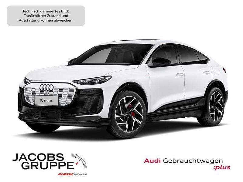 Gletscherweiß metallic Gebraucht 2025 Audi Q6 Sportback e-tron Performance SUV | 82.680 € (Fairer Preis) - Bild 1/4