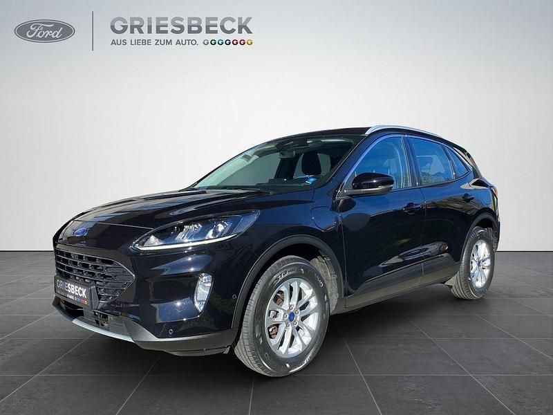 Obsidianschwarz metallic Gebraucht 2022 Ford Kuga SUV | 24.990 € (Fairer Preis) - Bild 1/4
