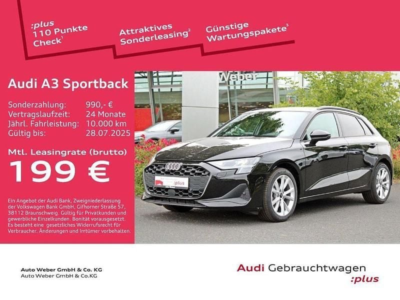 Schwarz Gebraucht 2024 Audi A3 Ambiente Limousine | 30.880 € (Teuer) - Bild 1/3