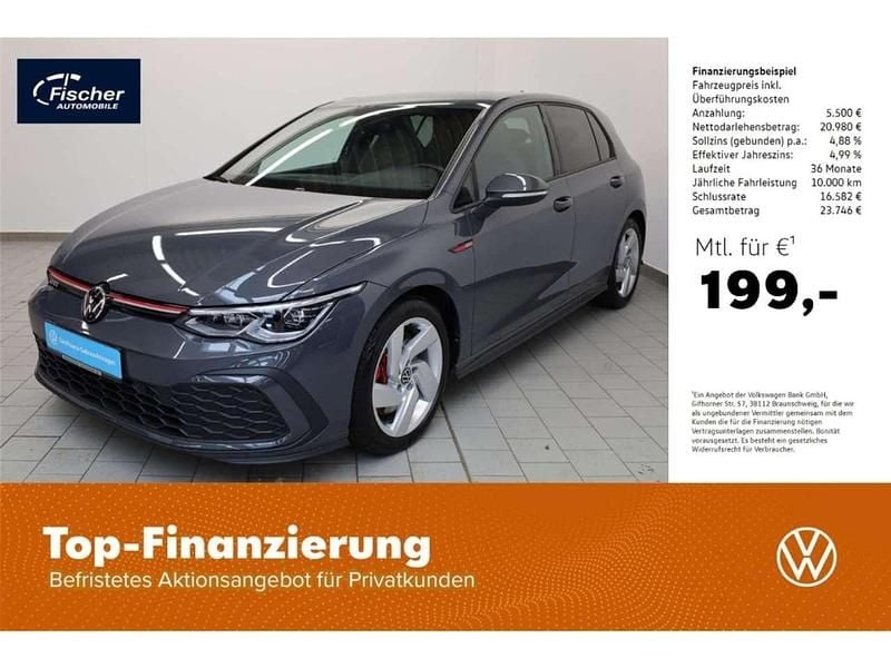 Delfingrau metallic Gebraucht 2022 VW Golf VIII GTI Limousine | 26.480 € (Guter Preis) - Bild 1/4