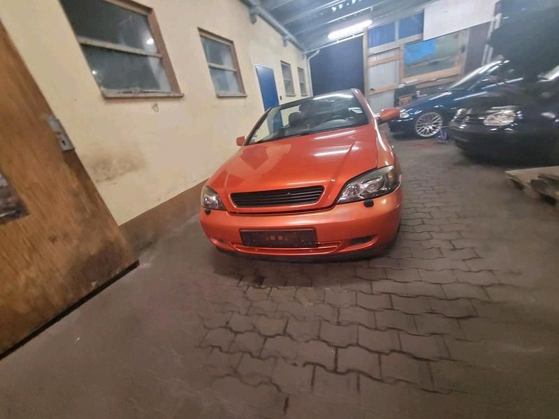 Orange Gebraucht 2002 Opel Astra Cabriolet Cabrio | 999 € (Superpreis) - Bild 1/4