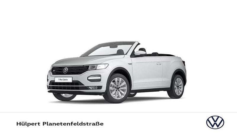 Pure white Gebraucht 2021 VW T-Roc Cabriolet R-line Cabrio | 26.619 € (Guter Preis) - Bild 1/4